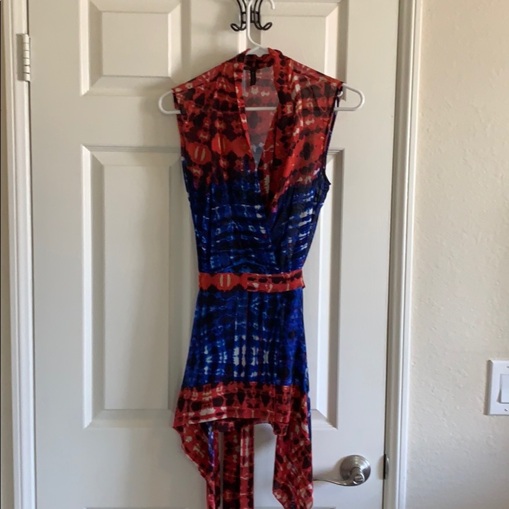 BCBGMaxAzria xs tie dye hippie blouse